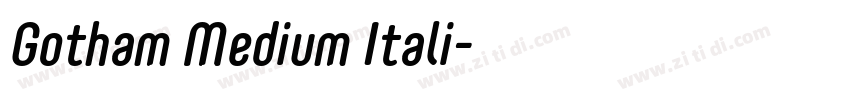 Gotham Medium Itali字体转换